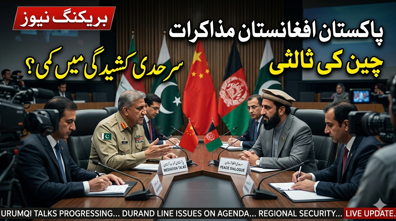 Pakistan and Afghanistan officials meeting in China for peace talks to reduce border tensions and improve regional stability